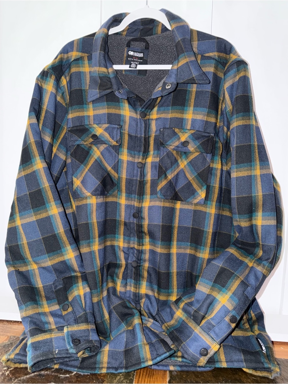Outdoor Research Plaid Men’s feedback shirt jacket  XXL
